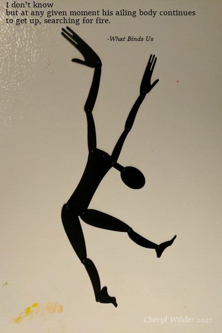 black magnet silhouette of person dancing