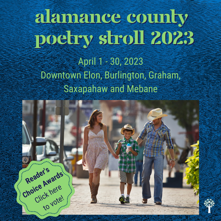 Alamance County Poetry Stroll April 1-30, 2023